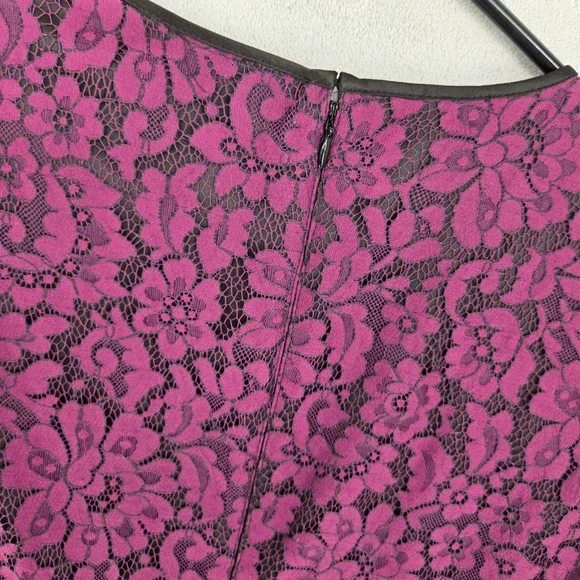 Eliza J Size 6 Fit & Flare Womens Lace Cocktail Party Elegant Evening Dress - Picture 10 of 11